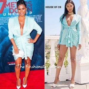 House of CB "Pascale" Dress turquoise/ aqua Size L